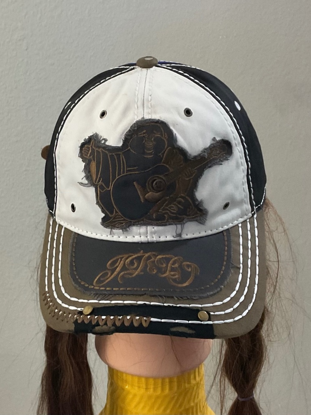 True religion Distressed Trucker Hat.